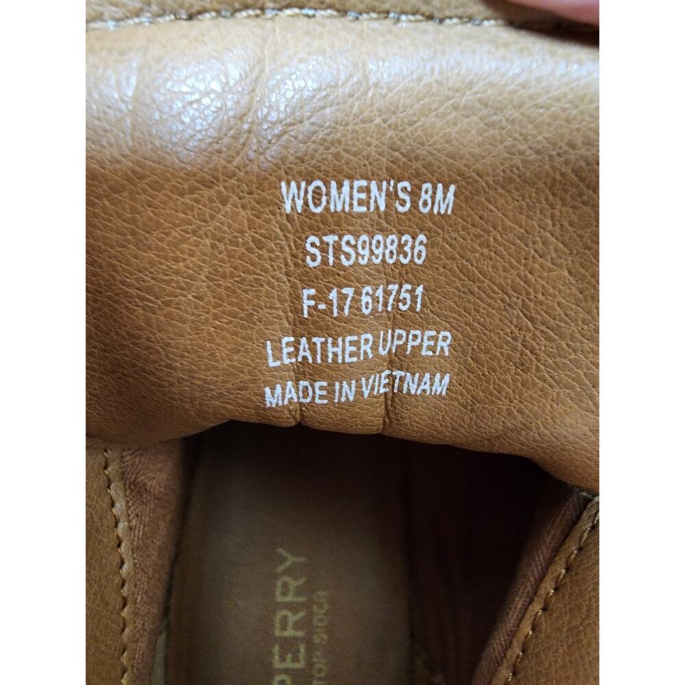 Sperry‎ Topsider Women's Size 8M Brown Leather Lace-Up Wedge Boots - Picture 6 of 9